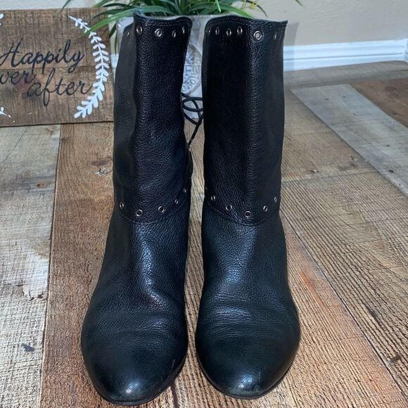 Stuart Weitzman Black Leather Booties - Picture 2 of 12